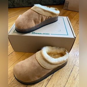 L.L Bean brand new brown Wicked good slips cork clog size 5